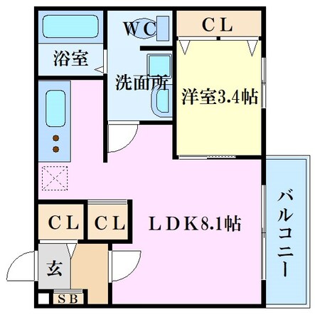 N-庚午北の物件間取画像